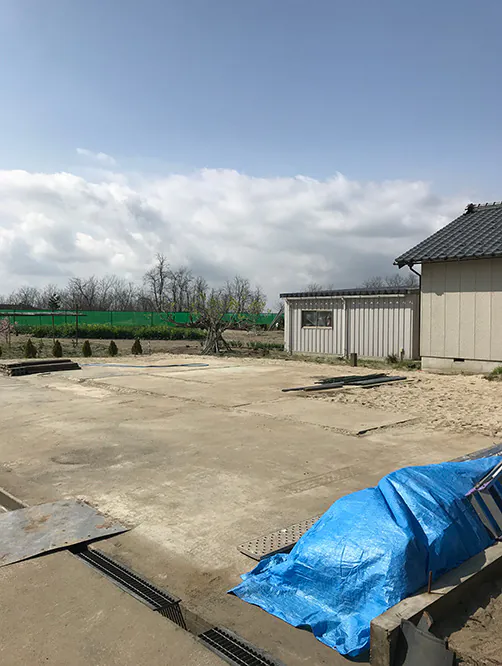 新潟市北区S様邸倉庫解体後
