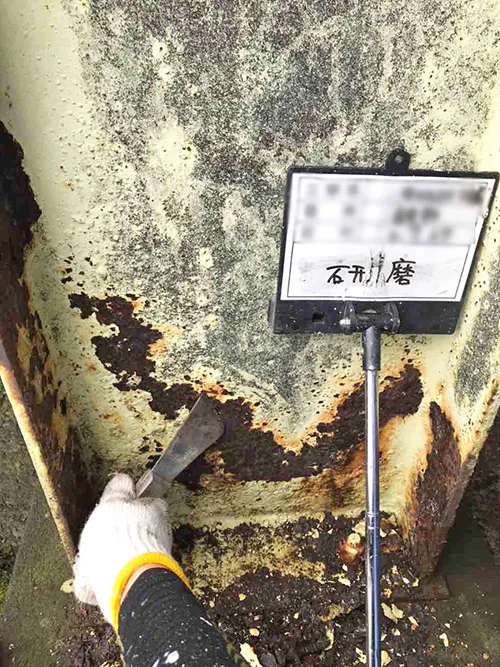 新潟市北区M社様工場リフォーム前_サビ研磨