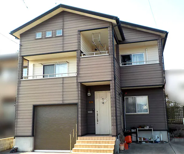 新潟市北区K様邸　外壁塗装前_外観