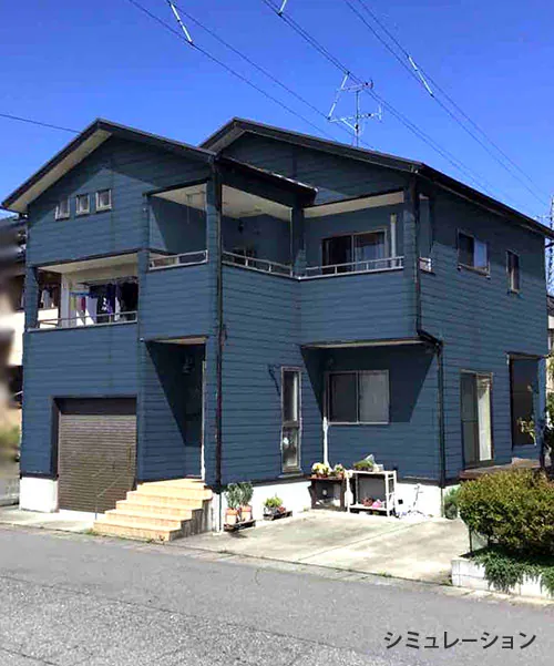 新潟市北区K様邸　塗装イメージ