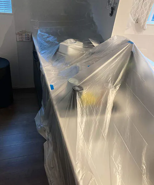 新潟市東区S様邸　内装リフォーム前_養生