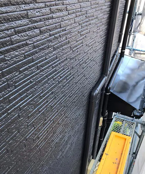 新潟市北区A様邸　外壁塗装後_庇