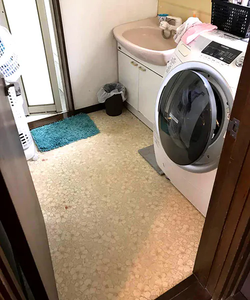 新潟市北区A様邸水まわりリフォーム前_洗面