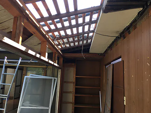 新潟市北区Y様邸減築リフォーム中_縁側解体