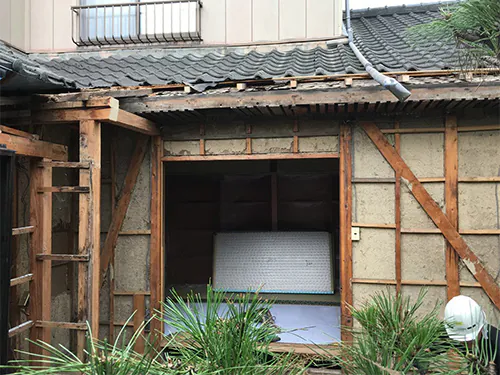 新潟市北区Y様邸減築リフォーム中_解体