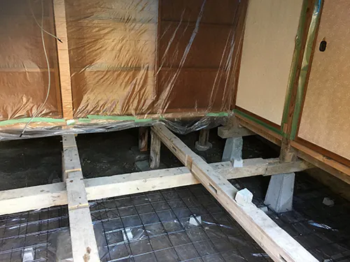 新潟市北区Y様邸減築リフォーム中_基礎