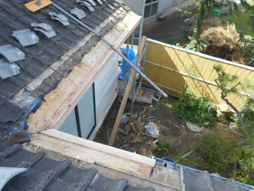 新潟市北区Y様邸減築リフォーム中_屋根解体