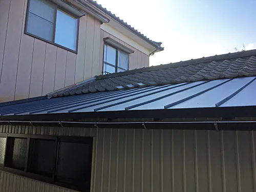 新潟市北区Y様邸減築リフォーム後_屋根