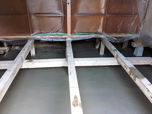 新潟市北区Y様邸減築リフォーム中_基礎補強