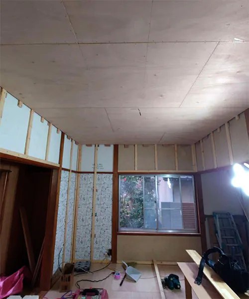 新潟市江南区Y様邸_和室リフォーム中_天井