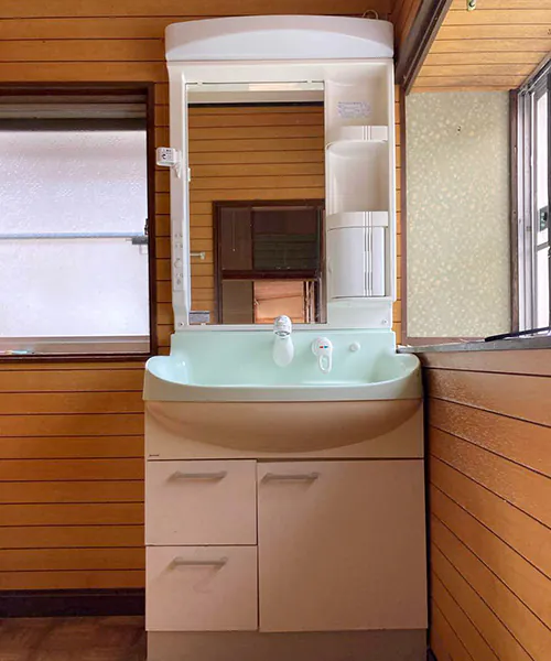 新潟市江南区Y様邸_水まわりリフォーム前_洗面台