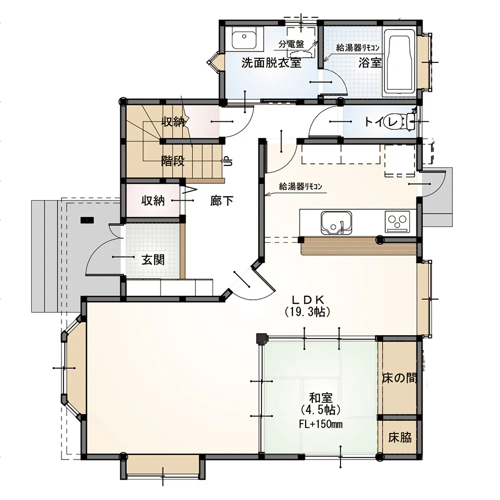 新発田市K様邸バリアフリーリフォーム前_間取り