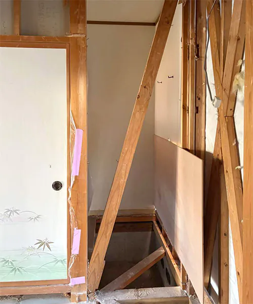 阿賀野市A様邸内装リフォーム中_トイレ新設