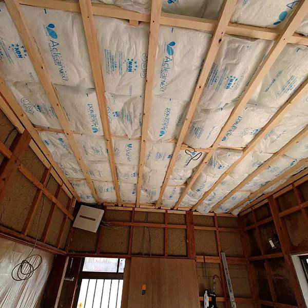 阿賀野市A様邸　天井の断熱材