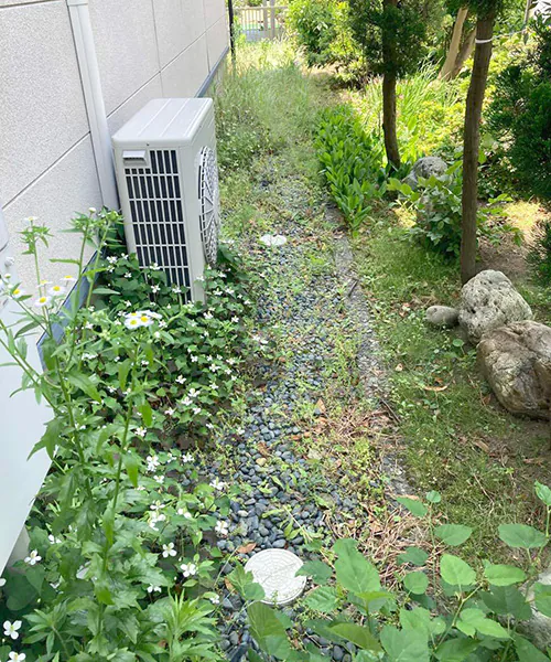 新潟市北区S様邸　お庭リフォーム　Before