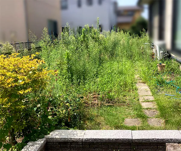 新潟市北区S様邸　お庭リフォーム　Before