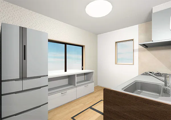 阿賀野市A様邸　キッチン等リフォーム後_完成後イメージ