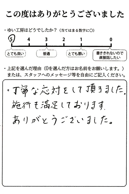 新潟市北区O様のお声(勝手口のリフォーム)|新潟市北区、東区、江南区、聖籠町、新発田市、阿賀野市のリフォーム