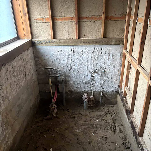 新発田市S様邸お風呂リフォーム中_解体