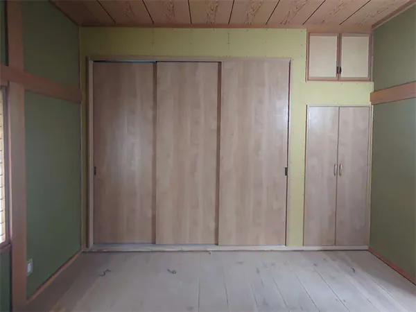 新発田市S様邸和室リフォーム中_収納