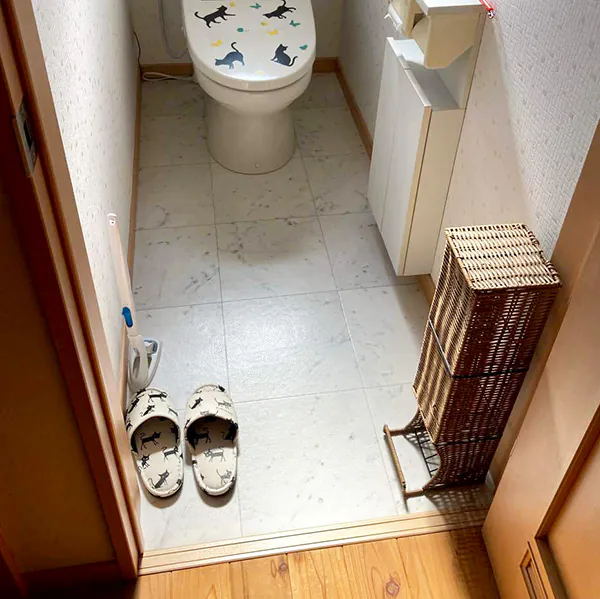 新潟市北区T様邸　トイレリフォーム前_トイレ内装