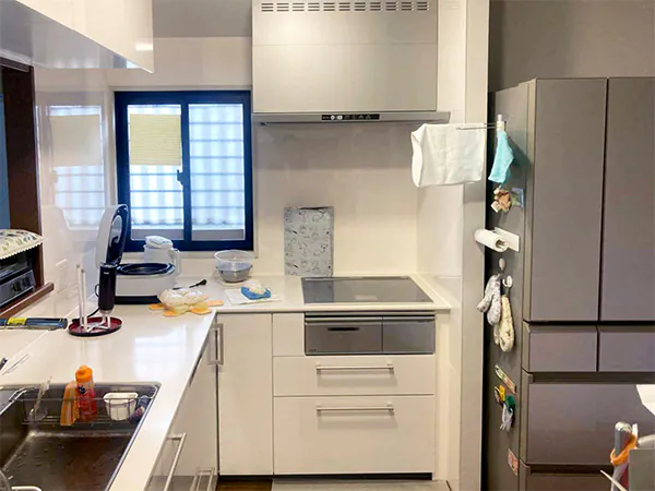 聖籠町N様邸キッチンリフォーム後_L型キッチン