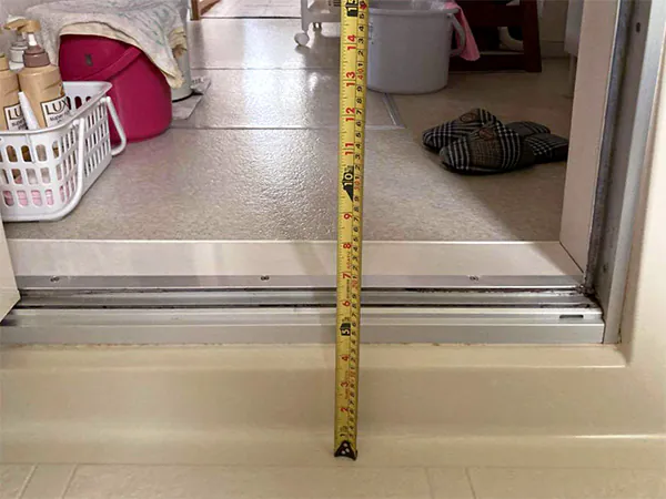 聖籠町N様邸　お風呂リフォーム前_段差