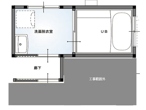 新発田市K様邸水まわりリフォーム後_間取り