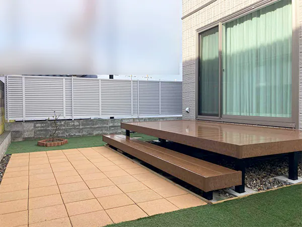 新潟市東区M様邸外構リフォーム後_インターロッキング